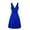 Glisme Blue96, variant on Glisme Casual Dresses For Women Plus Size V-Neck Retro Sling Pleated Slim Flare Skirt Dresse Blue Sundress Theme Party Dresses