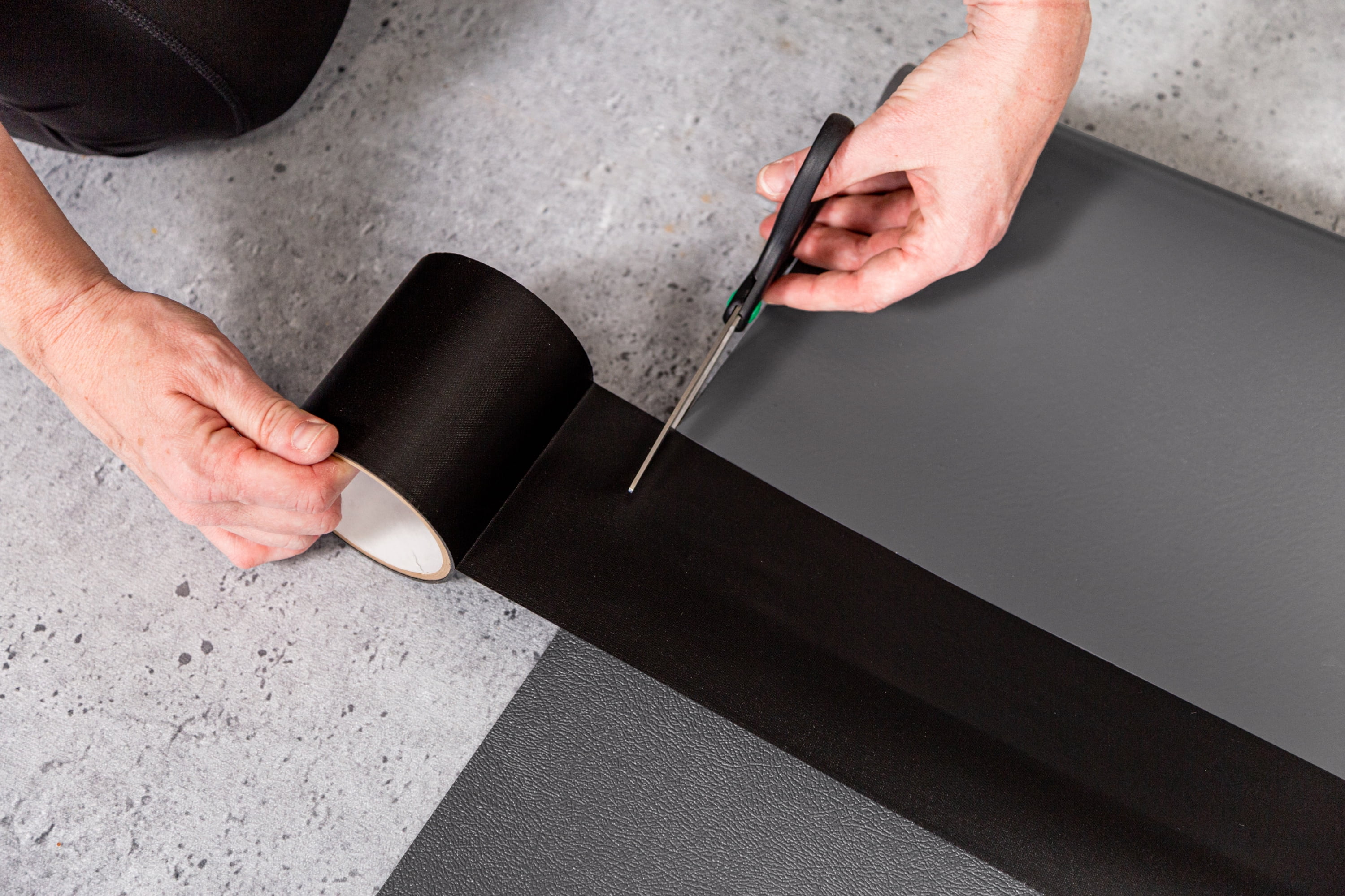 G-Floor 30 yd. One-Sided Flooring Seam Tape - Midnight Black