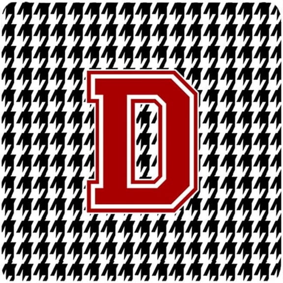 Monogram - Houndstooth Foam Coasters Initial D, Set - 4