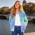 thumbnail image 2 of Vinsonshop Women Bomber Jacket Womens Zip Up Jacket Womens Jackets Casual Outerwear Zip Up Jackets for Women Outerwear for Women Womens Coats and Jackets Mint Green XL, 2 of 7