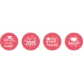 thumbnail image 2 of Darling Souvenir DIY 190 Pcs Graduation Theme Stickers&nbsp;Candy&nbsp;Chocolate Labels-Pink Salmon, 2 of 2