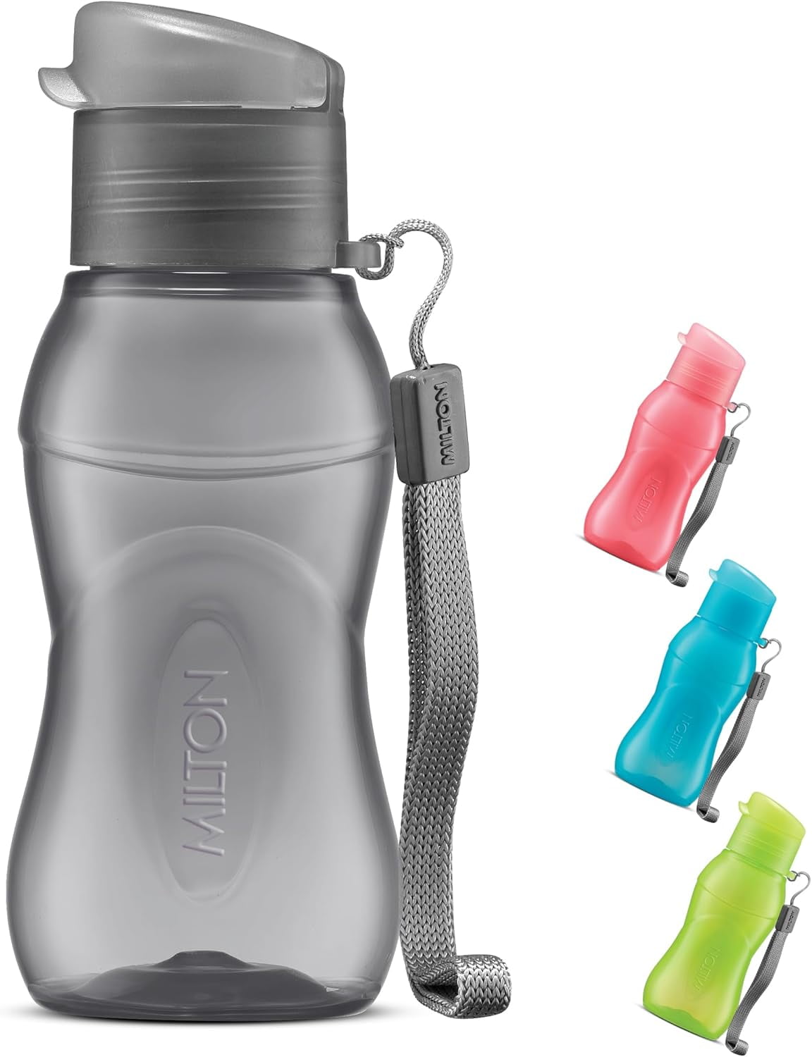MILTON 6oz Reusable Plastic Water Bottle – 1Pcs Leakproof Travel Sports Bottle with Easy-Open Lid, BPA-Free, Durable Drink Bottle for Kids & Adults, Gym, School, Outdoor Use