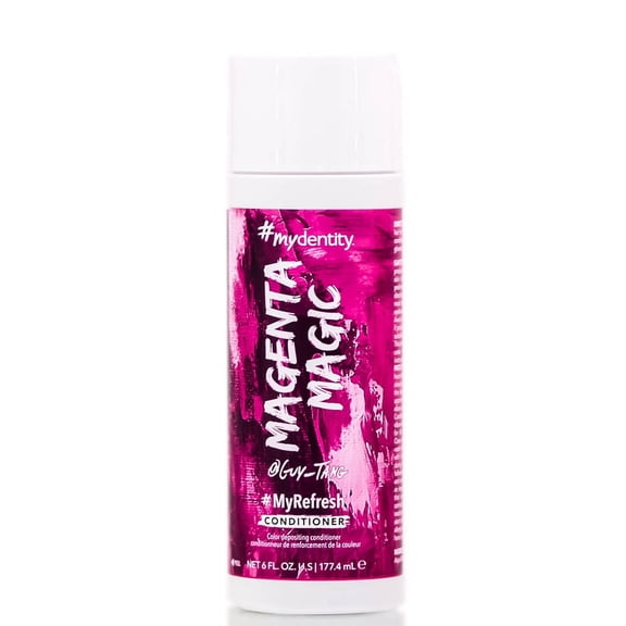 Magenta Magic , Guy Tang #MyRefresh Color Depositing Conditioner (6 oz) hair beauty, Pack of 1 w/ Sleekshop Pink Comb