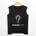 thumbnail image 3 of Problem Solved Men'S Muscle T-Shirt, Sleeveless, Muscle Tank Tee Top XL, 3 of 7