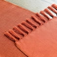 thumbnail image 5 of Ksopiavobs Terracotta Orange Tassel Table Runner, Fall Linen Blend Rustic Farmhouse Style Kitchen Table Decoration Holiday Wedding Party Dinning Decor 13x36 Inch, 5 of 6