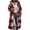 Red, variant on Nowekniz Women's Oversized Plaid Flannel Shacket, Long Lapel Button Down Shirt Jacket, Corduroy Tartan Casual Outerwear Cardigan with Pockets, Trendy 2026 Fall Winter Outwear