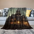 thumbnail image 2 of Fenyluxe Gothic Art Throw Blanket for Couch Sofa Bed Office Travel Camping School Flannel Blanket Exquisite Gifts for All Seasons Long-lasting Blanket 60x80in, 2 of 6