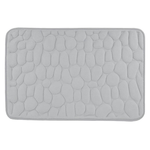 Zonao Rollbacks Memory Cotton Bathroom Floor Mat Bathroom Water Absorbent Non Slip Mat Living Room Bedroom Kitchen Entrance Carpet