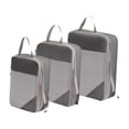 thumbnail image 2 of 3x Bolsas de almacenamiento de compresión, Bolsas de embalaje de viaje, Cubos de embalaje de compresión para Gris, 2 of 9