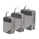 thumbnail image 2 of Bolsas de almacenamiento de compresión de 3 piezas, organizadores de equipaje para viajes de hombres Gris, 2 of 9