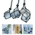 thumbnail image 2 of MANNYA Adjustable Empty Gemstones Stone Holder Necklace Metal Crystal Cage Necklace, 2 of 21