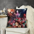 thumbnail image 2 of Demon Slayer Pillow Case Soft Pillow Cover Pillowcase Decorative Cushion Cover Home Decor 18 "x18 ", 2 of 8