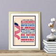 thumbnail image 3 of Designs ByLITA I pledge allegiance to the Flag of the United States of America, and to the Republic for which it stands, 11 x 14 Wooden Wall Print (Framed) | USA Patriotic Decoration, 3 of 6