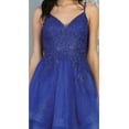 thumbnail image 3 of Women's May Queen Embellished Graduation Dress Royal Blue 16, 3 of 6