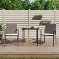 thumbnail image 1 of vidaXL 3 Piece Garden Dining Set with Cushions Poly Rattan and Steel, 1 of 5