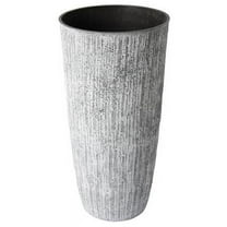 Algreen  14 x 28 in. Tall White Bark Planter