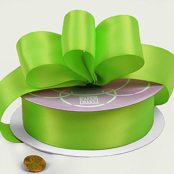 100yds Single Face Polyester Satin Ribbon 7//8/" x 100yd ANY COLOR Finished Edges