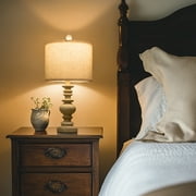 Oneach 20 Resin Table Lamps for Bedroom Lamps Set of 2 Retro Farmhouse Bedside Nightstand Lamp