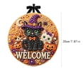 thumbnail image 3 of Halloween Diamond Art Kits For Adults Clearance, DIY Pearl Diamond Art, Hanging Ornament For Halloween Front Door Decor, DIY Fall Home Decor Wall Art, Halloween DIY Gift (C), 3 of 6