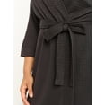 thumbnail image 6 of Joyspun Women's Waffle Kimono Short Wrap Robe, Sizes S-3X, 6 of 9