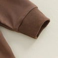 thumbnail image 4 of SonxaHe Boy's Sweatshirt Cute Embroidered Long Sleeve Pullover Top Baby Comfy Fall Casual Sweatshirts Brown,Sized 18-24 M, 4 of 8