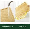 thumbnail image 7 of Large 24x16 Inch Bamboo Cutting Board with Deep Juice Groove and Back Inner Handle,Organic Wooden Butcher Block for Meat, Vegetables & Fruit, 7 of 7