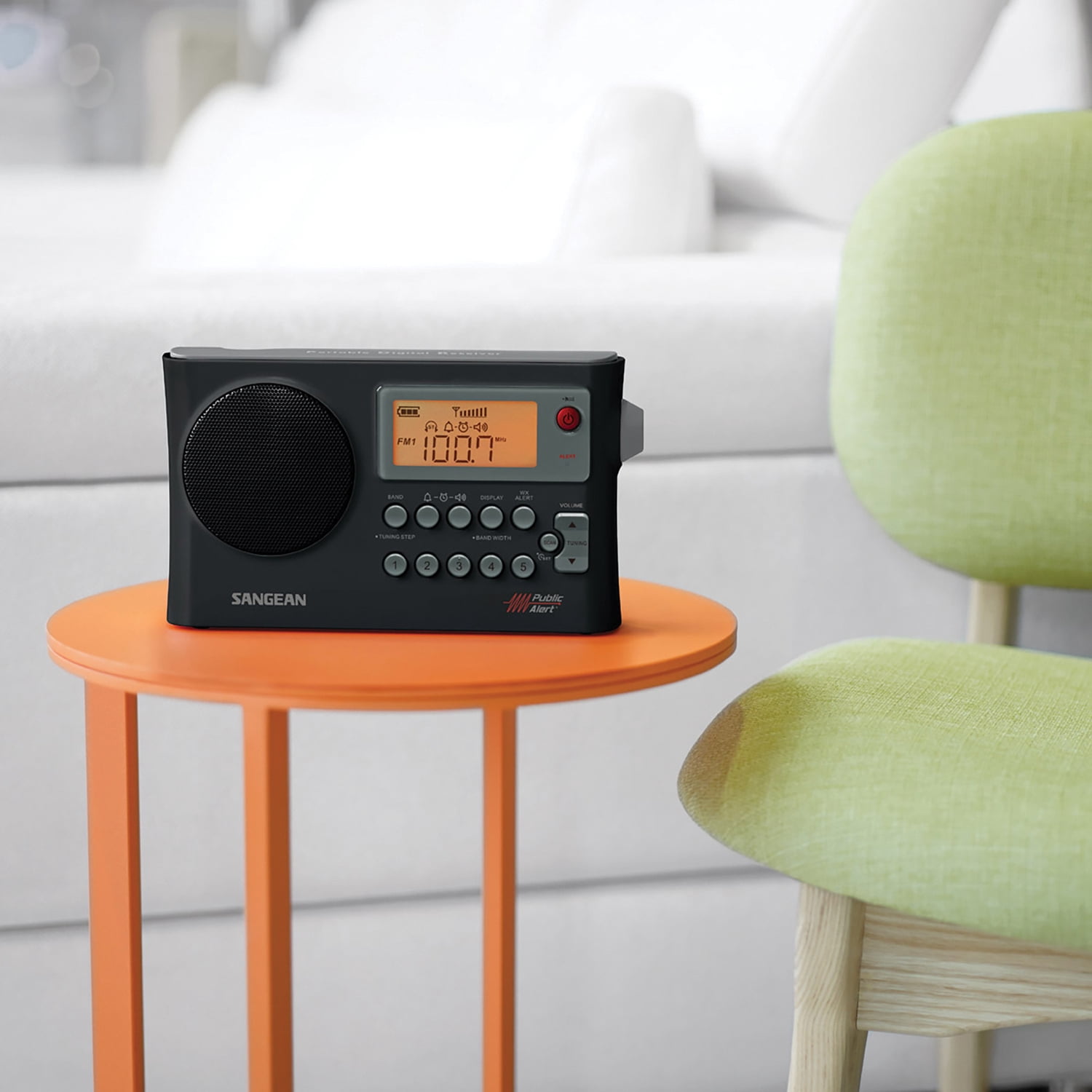 Sangean AM/FM/NOAA Weather Alert Portable Radio