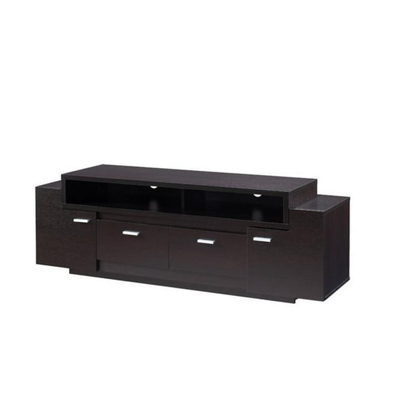 Bowery Hill 60" TV Stand in Cappuccino