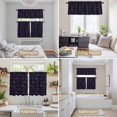 thumbnail image 6 of Halloween Kitchen Curtains Sets for Windows 36 Inch Length, Purple Skull Monochrome Watercolor Rod Pocket Window Treatments Tier Curtains and Valances Set for Bedroom/Bathroom, 6 of 8