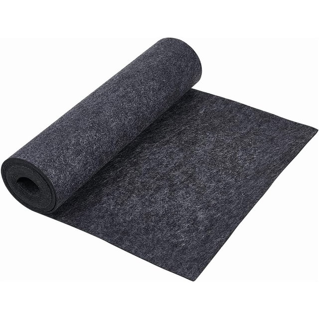 Rollo de fieltro gris de 118 x 15,7 pulgadas, 2 mm de grosor, fieltro no tejido para manualidades, patchwork, costura y decoración.