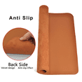 thumbnail image 5 of Large Dual Sided Desk Pad/Mat for Office and Home, 35.4" x 17" Waterproof PU Leather Desk Blotter, Laptop Desk and Writing Pad (Brown), 5 of 5