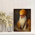 thumbnail image 2 of UXIEQU Old Man Long Beard Yellow Turban Canvas Wall Art Print 15.75x11.81 Inches, 2 of 8