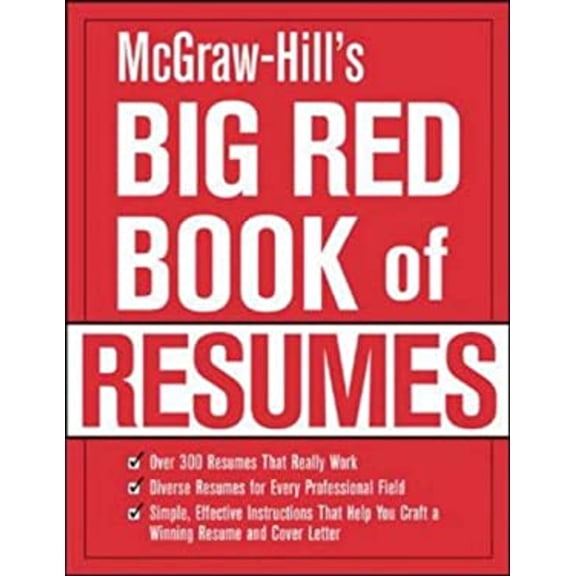 Pre-Owned McGraw-Hill's Big Red Book of Resumes (Paperback) 9780071401951