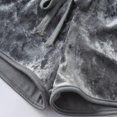 thumbnail image 5 of IROINNID Women's Casual Solid Mid Waist Velvet Shorts, 5 of 8