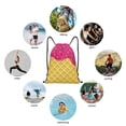 thumbnail image 6 of Balery Red Ice Cream Pattern Drawstring Backpack Bag Sport Gym Sackpack Cinch Bags Pattern Drawstring Backpack Bag Sport Gym Sackpack Cinch Bags -Small, 6 of 6