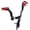 Black & Red, variant on Foldable Adjustable Brake Pedal Gear Shifter Shift Lever Kit For Aprilia Tuareg 660 2022 2023 2024 Red CNC Machined Aluminum Lightweight Durable