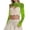 Green, variant on Womens Long Sleeve Mesh Fishnet Blouse Summer Fashion Boat Neck Hollow Out T-Shirt Lightweight Layering Crop Top
