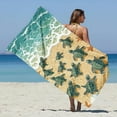 thumbnail image 6 of purcolt Beach Towel for Adults & Kids, Extra Large Quick Dry Absorbent Microfiber Oversized Lightweight Thin Towels for Vacation Beach Pool Swimming, 30"x60", 6 of 9