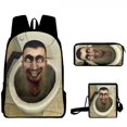 thumbnail image 1 of Skibidi Toilet Three-piece Backpack (pen Bag + Small Satchel + Backpack), 1 of 1
