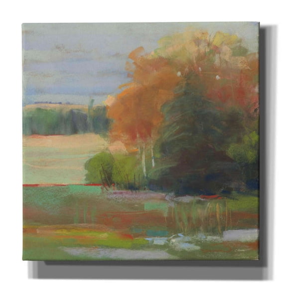 Epic Graffiti 'Abstract Field II' by Carol Rowan, Giclee Canvas Wall Art, 37"x37"