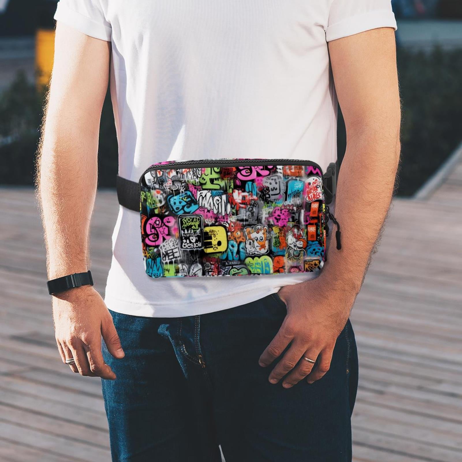 Christmas Lightweight Adjustable Running Belt Bag Fanny Pack Waist Pack with Extension Strap Unisex