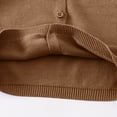 thumbnail image 6 of Riecok Cardigan for Girls Crewneck Long Sleeve Knit Solid Color Button down Kint Sweaters Coffee 5-6 Years, 6 of 6