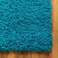 thumbnail image 6 of Rugs.com Solid Shag Collection Rug – 9' x 12' Turquoise Shag Rug Perfect For Living Rooms, Large Dining Rooms, Open Floorplans, 6 of 9