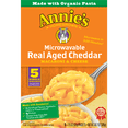 thumbnail image 5 of Annie’s Real Aged Cheddar Microwave Mac & Cheese with Organic Pasta, 5 Ct, 2.15 OZ Packets, 5 of 9