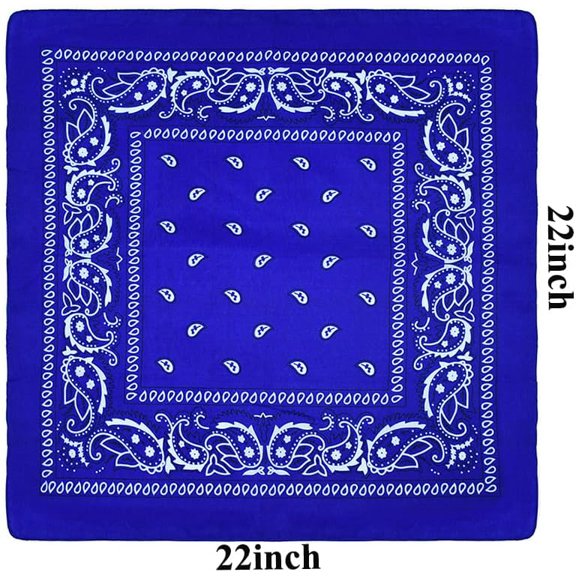 WEIFEI-16-30 Pieces Unisex Paisley Bandanas Bulk Multi-Purpose Headband Cowboy Head Wrap Scarf for Women Men Boys Girls