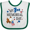 thumbnail image 3 of Inktastic My First Memorial Day Eagle Boys or Girls Baby Bib, 3 of 4