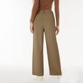 thumbnail image 5 of YIFUNIN Women's High Waisted Wide Leg Pants, Loose Straight Leg Flowy Trousers for Office Commute, Versatile Professional Casual Wear,Camel L, 5 of 6