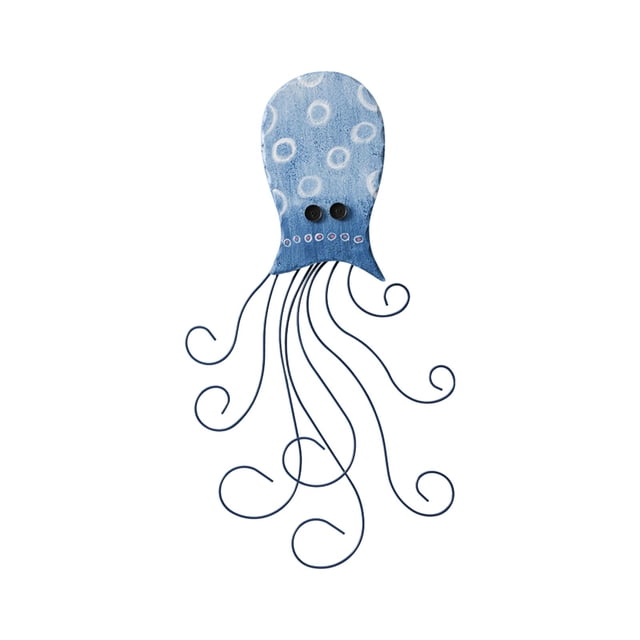 Adorno artístico para colgar en la pared con temática de playa, decoración artística colgante Azul