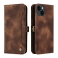 thumbnail image 4 of Nalacover For iPhone 14 Wallet case 【RFID Blocking】【Slide Pocket Slot】,Credit Card Holder Flip Folio Book PU Leather Protective Cover Women Men For iPhone 14 - 6.1", Brown, 4 of 14