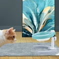 thumbnail image 4 of Flmtop Adjustable Rotatable Elevated Pet Bowls Cervical Portection Cat Puppy Feeder Blue, 4 of 8